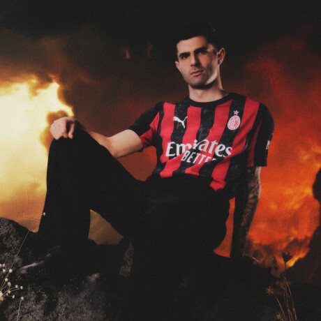 Camiseta Milan Home 2025 77996201 Rojo/Negro