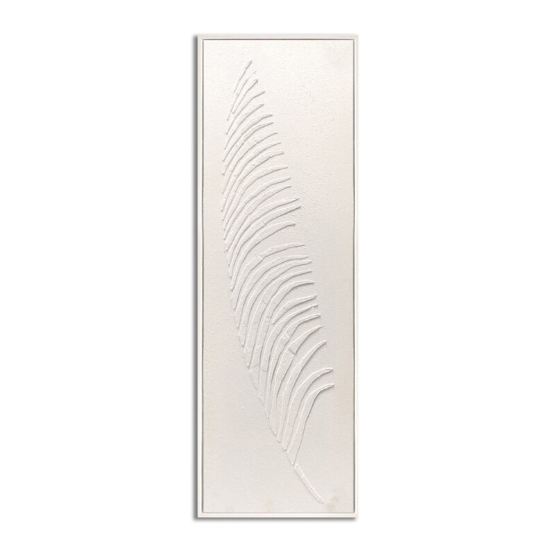 CUADRO 90x30cm MARCO HOJA BLANCO Y NEGRO 2 CUADRO 90x30cm MARCO HOJA BLANCO Y NEGRO 2