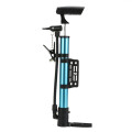Inflador Manual De Pie Para Bicicleta Azul