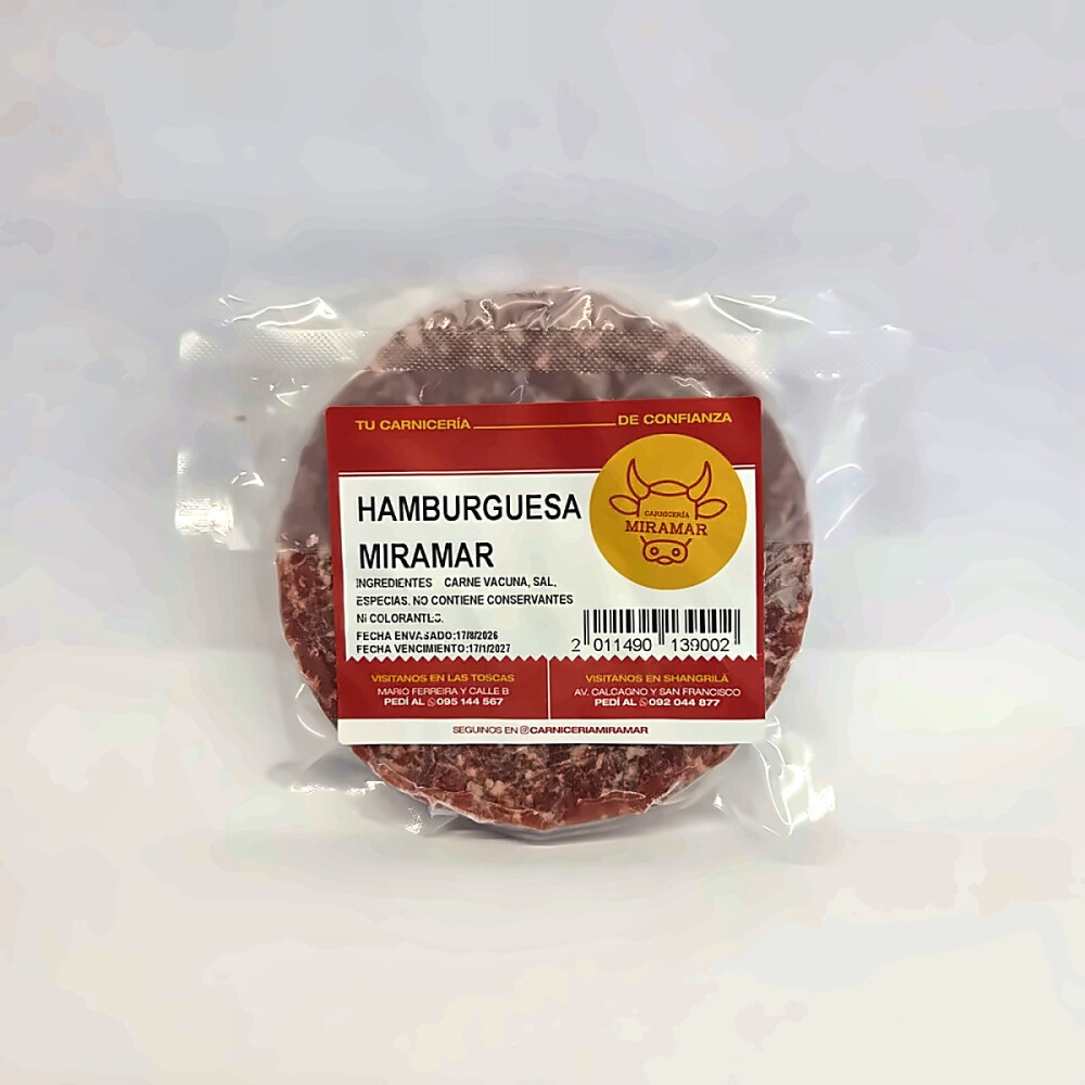Hamburguesa Miramar 120g x 2 Hamburguesa Miramar 120g x 2