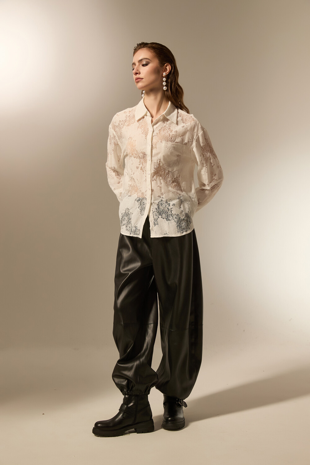 Camisa Valessa Marfil / Off White