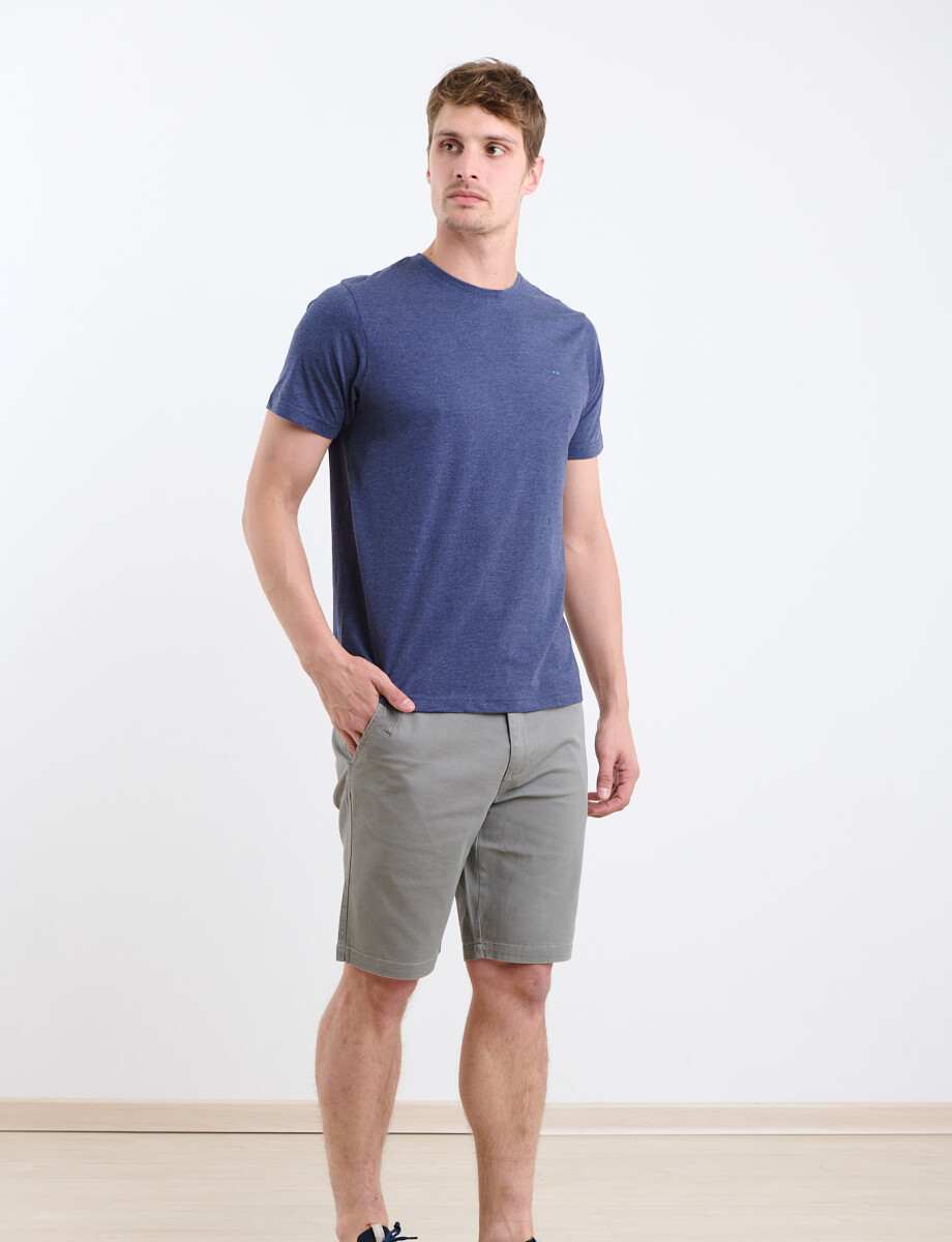 520658 T-SHIRT HARRINGTON LABEL Azul Piedra