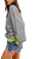 CLASSIC STRIPED CREW Rosa