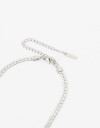 Collares Cortos Metal Collar Corto De Acero - Plateado