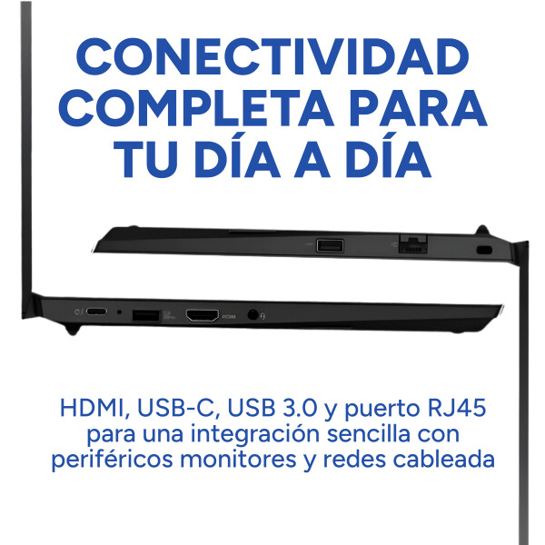 Notebook Thinkpad E14 Amd Ryzen 5 4650u 8gb 256gb 14" w11pro Color Negro