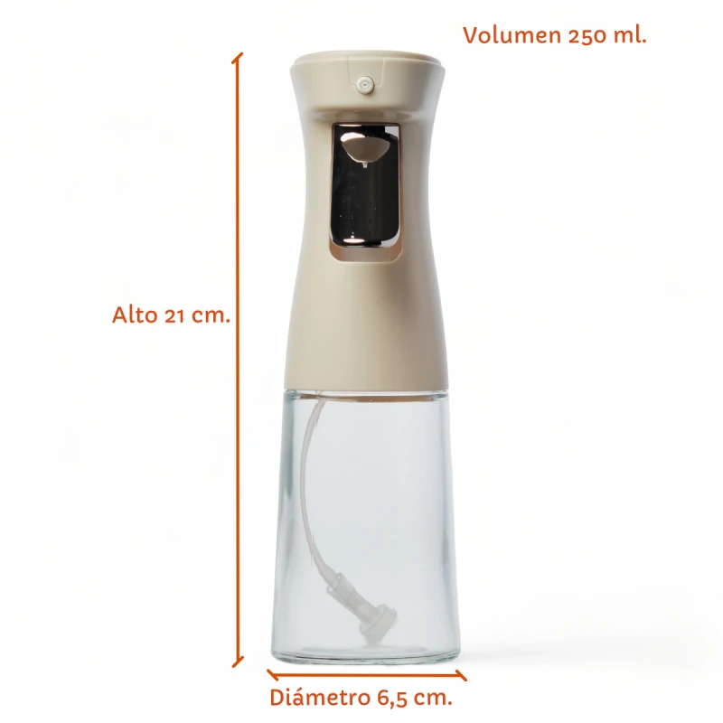 Dispensador Rociador Spray de Aderesos Aceite de vidrio Blanco