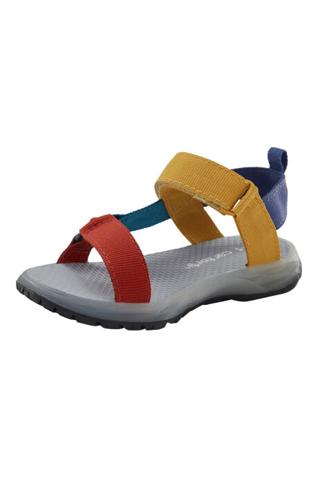 Sandalias con luces, diseño colorblock Sin color