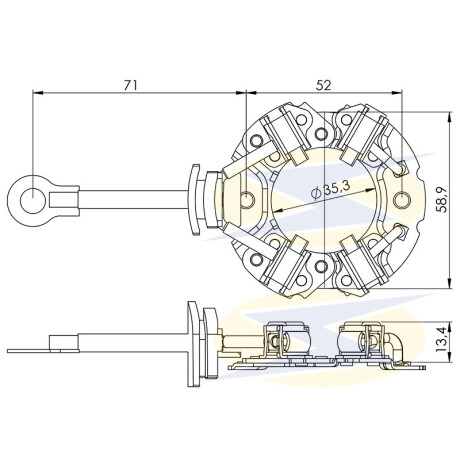 PORTA CARBONES HYUNDAI ARR. MITSUBISHI ELANTRA EXCEL HONDA 5X11 UNIFAP PORTA CARBONES HYUNDAI ARR. MITSUBISHI ELANTRA EXCEL HONDA 5X11 UNIFAP