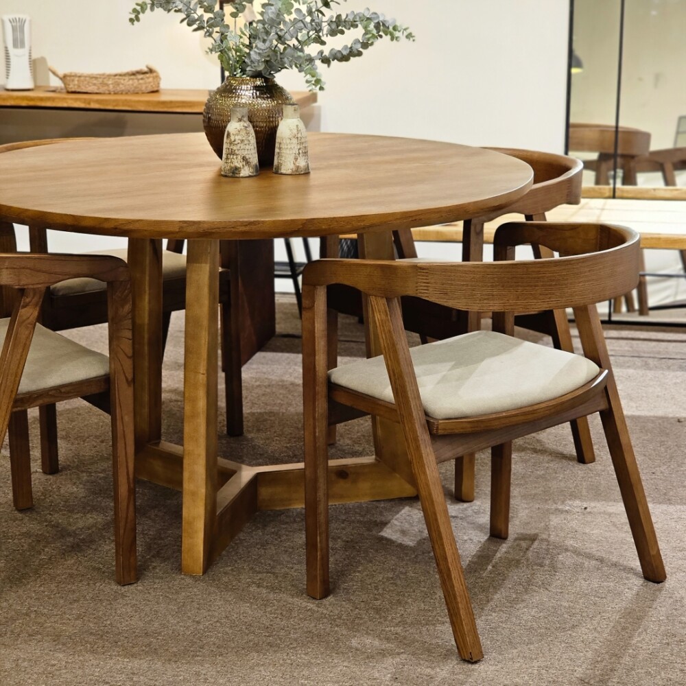 Mesa de comedor redonda Concord 120 cm de diámetro