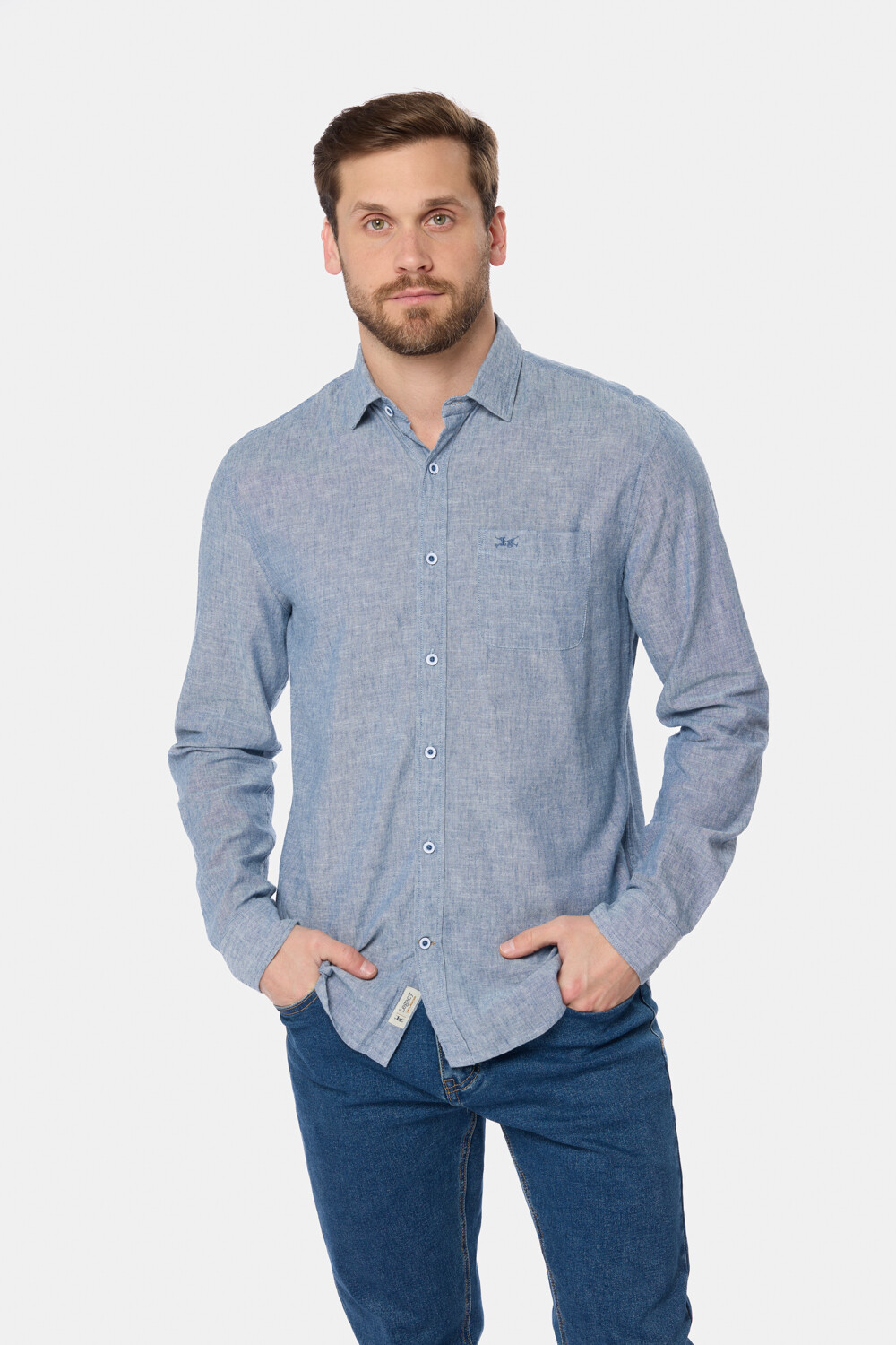 CAMISA DE LINO Denim