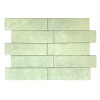 Cerámica de pared Brick Aquarela Mint 7,5x25 cm Brillante Cerámica De Pared Brick Aquarela Mint 7,5x25 Cm Brillante