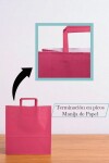 Bolsa lisa acuario 30x12x32 cm FUCSIA