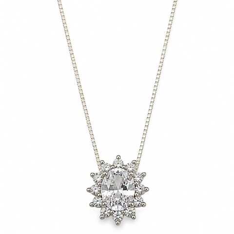 Cadena y colgante con Zirconias Cadena y colgante con Zirconias