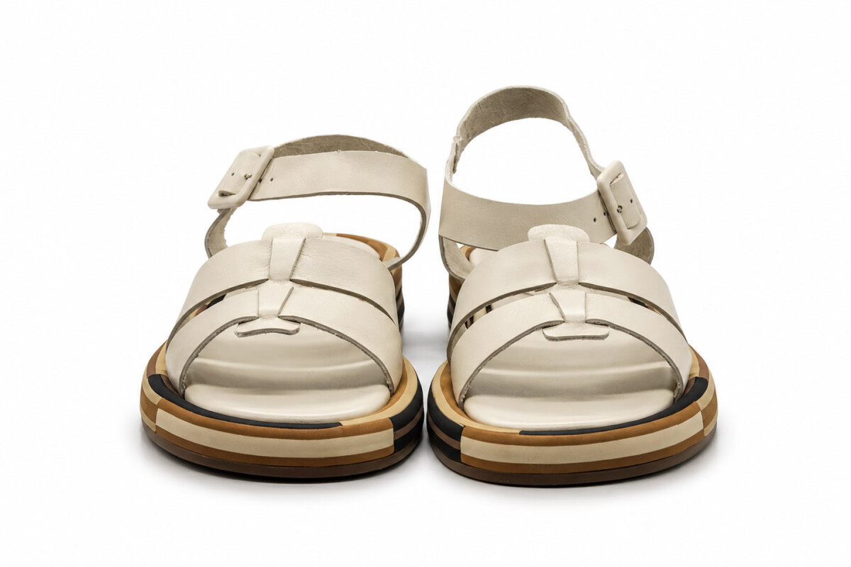 SANDALIA MECHA 5112 Blanco Mate