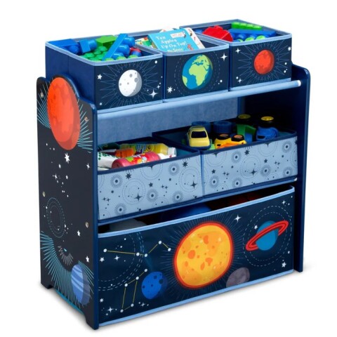 Organizador de juguetes de Sistema Solar 6 contenedores Organizador de juguetes de Sistema Solar 6 contenedores
