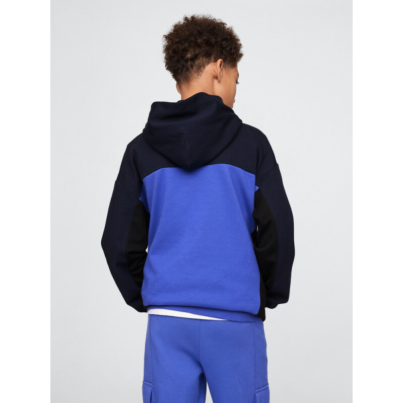 SP FASH FIT TECH HOOD BLUE COLORBLOCK