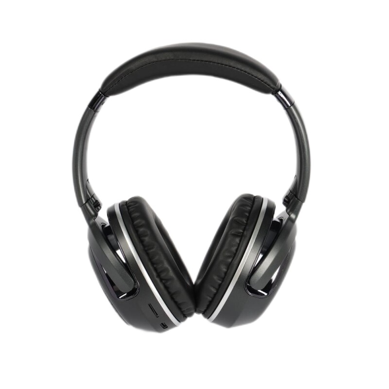 Auriculares bluetooth BT820 con vincha ajustable negro Auriculares bluetooth BT820 con vincha ajustable negro
