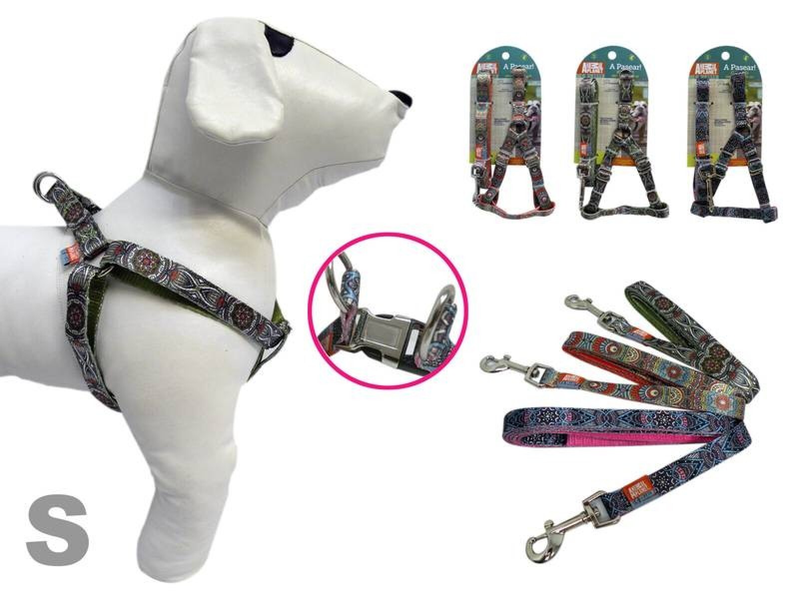 SET COLLAR Y CORREA ANIMAL PLANET PERROS S 