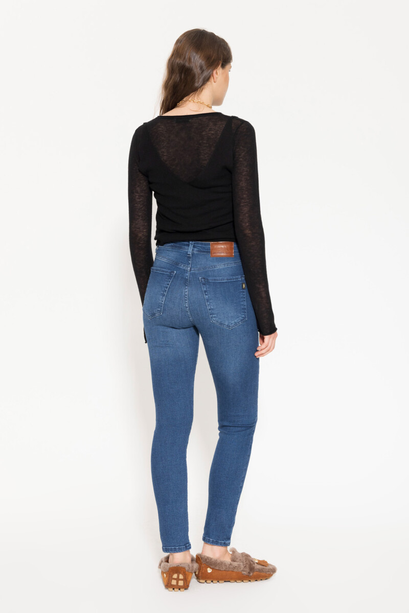 JEANS RITA GOLD BLUE Azul