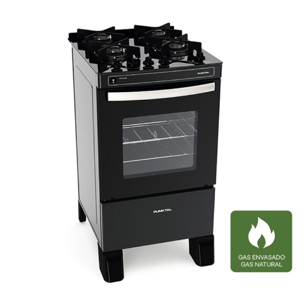 COCINA S/GAS 4H. MESA VIDRIO ENCENDIDO ELÉCTRICO negro