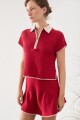 FALDA ULA KNIT Rojo