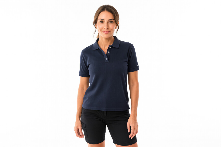 REMERA PIQUE POLO MUJER 1802 Azul