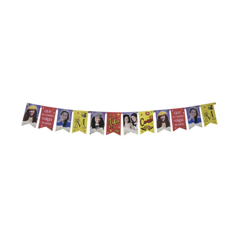 Cotillón Banderín Cartel Feliz Cumpleaños Margarita 150 cm U