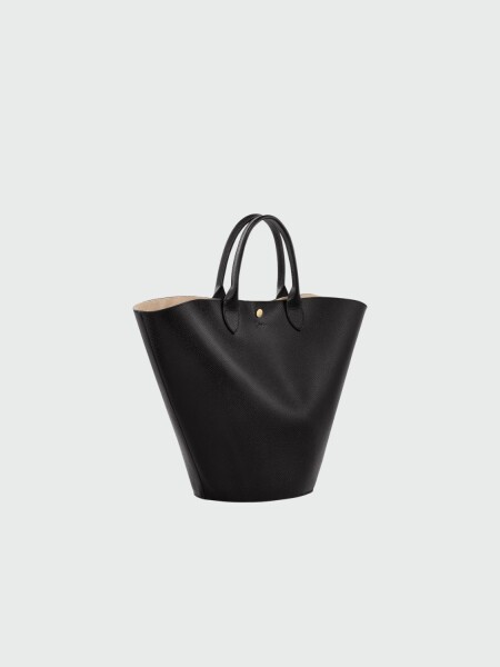 Longchamp- Bolso de cuero XL, Epure Negro