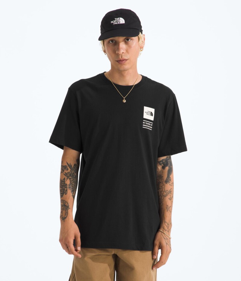 Remera de manga corta regular Mountain Mirage Tnf Black