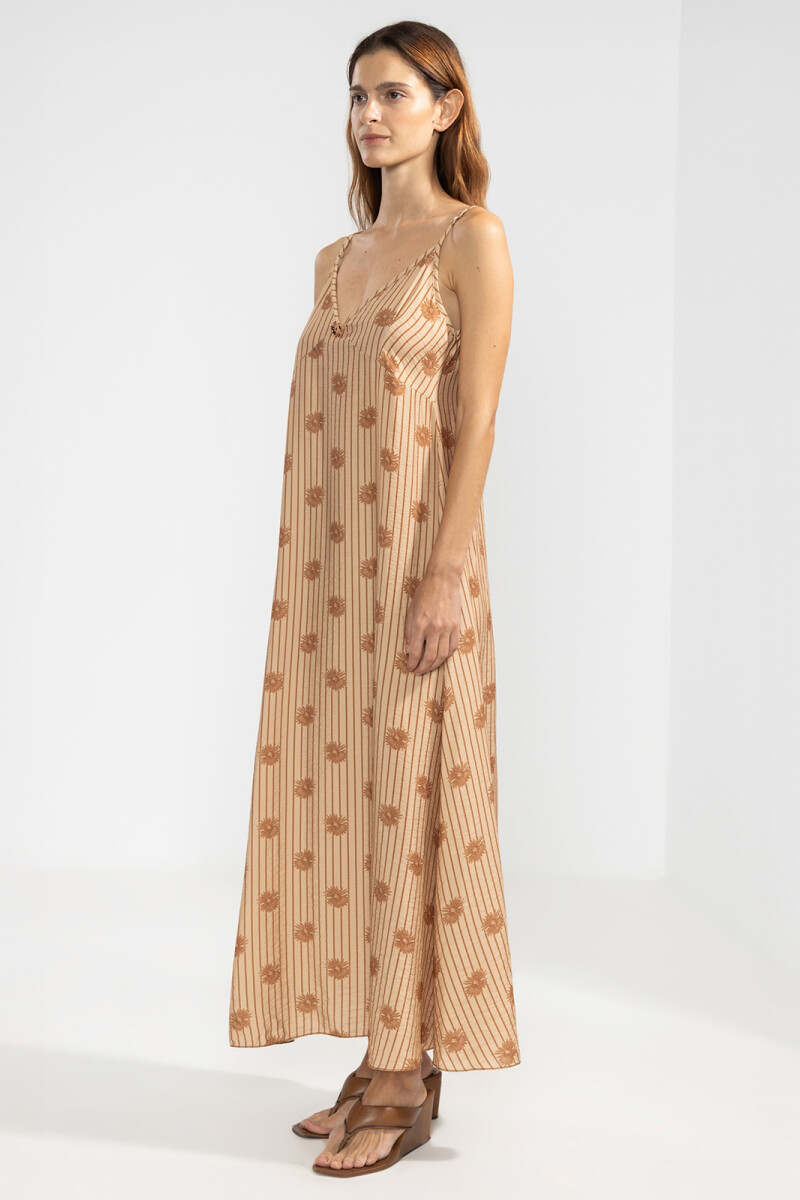FLO DRESS Bloomline Camel