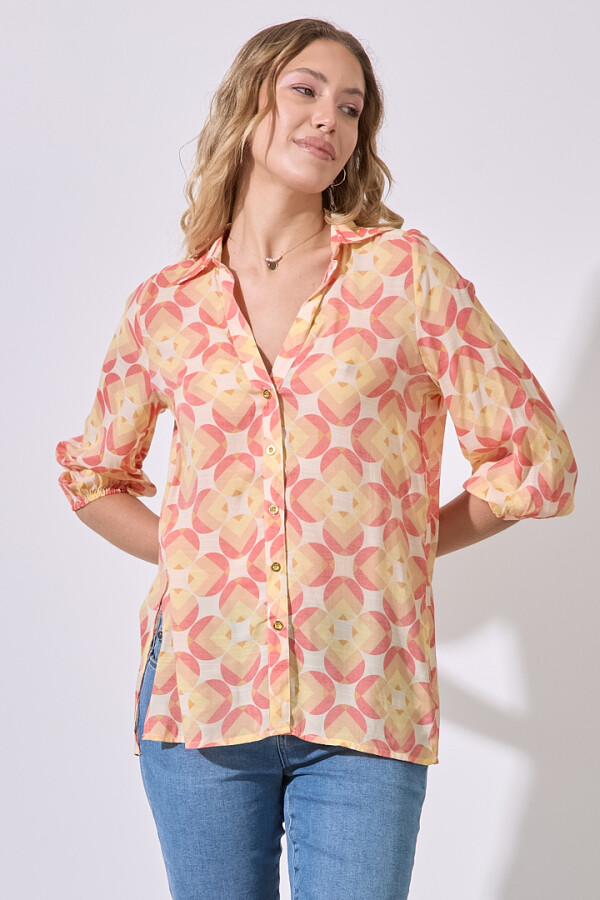 Camisa Sunset ANARANJADO/MULTI