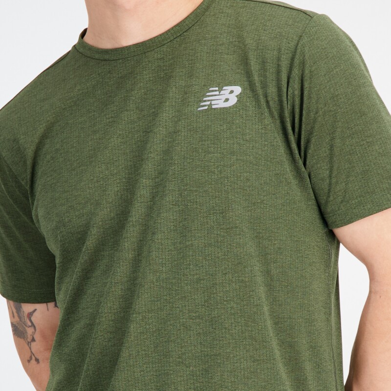 Remera New Balance de Hombre - MT21262KMU GREEN