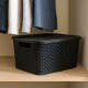 Set x3 Caja ratán 20 lts NEGRO