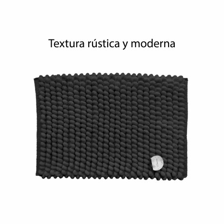 Alfombra Estilo Buclé Decorativa Interior Suave Moderna Negro