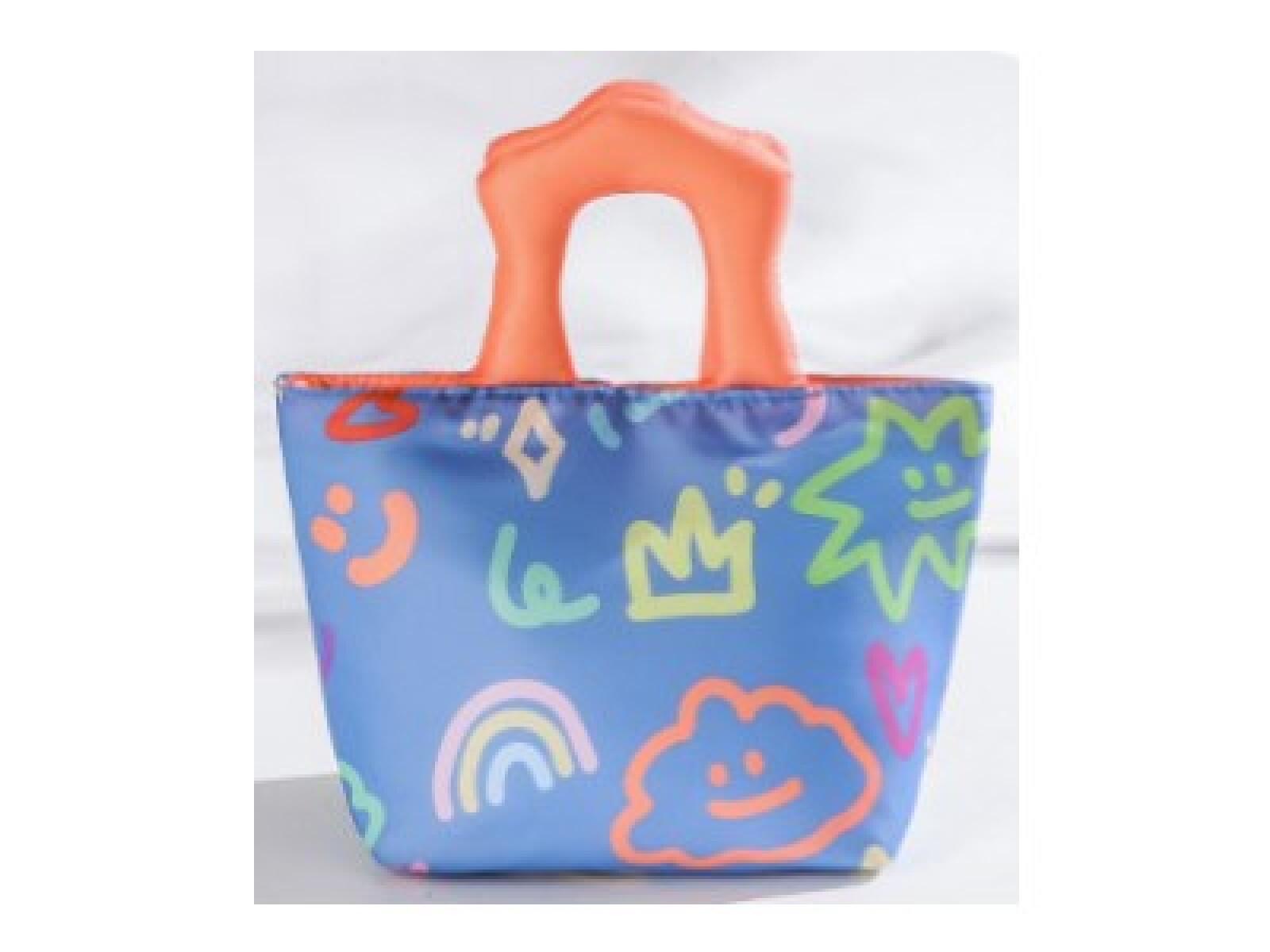 BOLSA TÉRMICA CARTOON COLORIDA PARA ALMUERZO (AZUL OSCURO) 