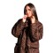 Campera Capitoneada Dama Chocolate