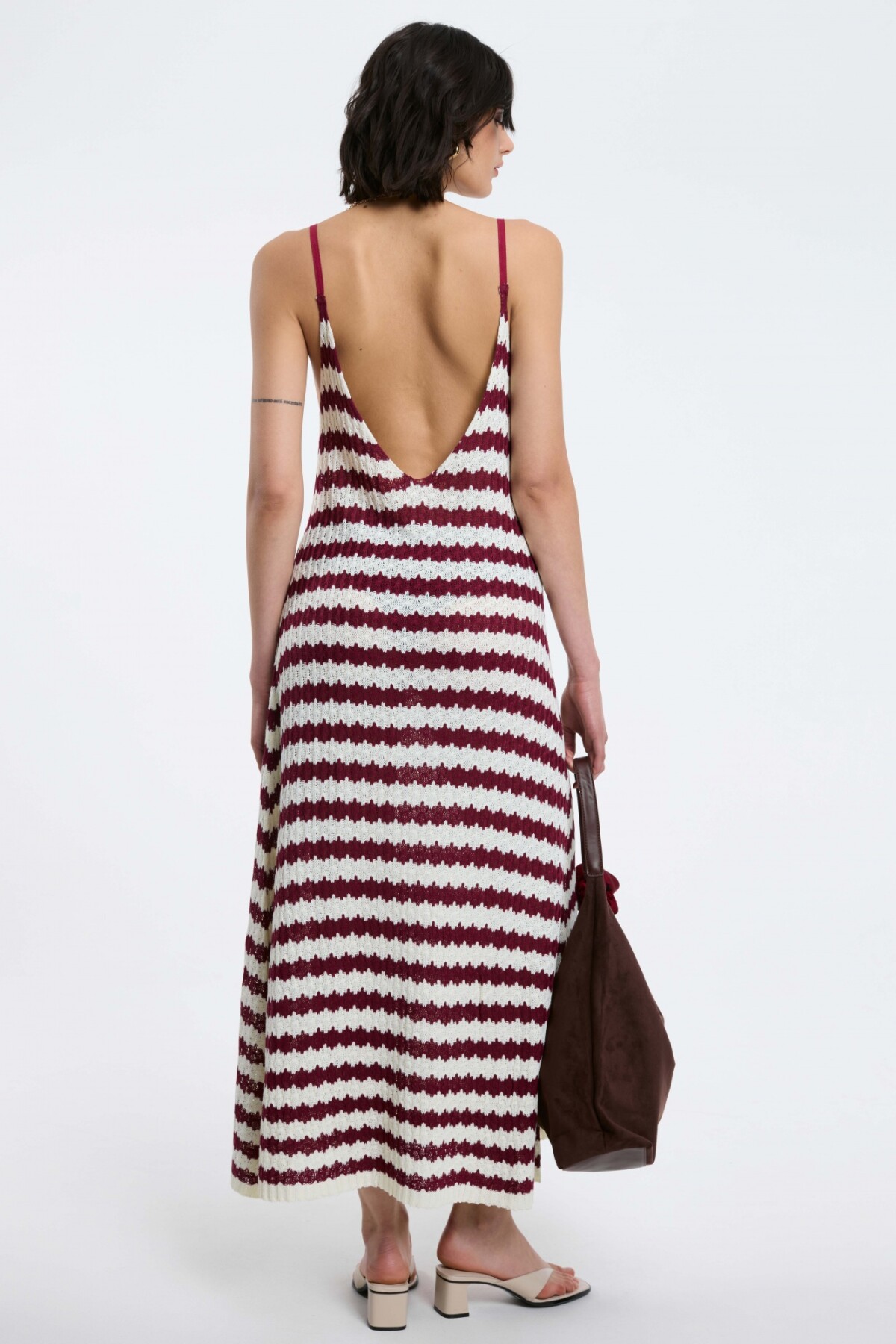 Vestido Ziggy Blanco/Rojo