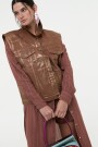 CHALECO DENIM Marron