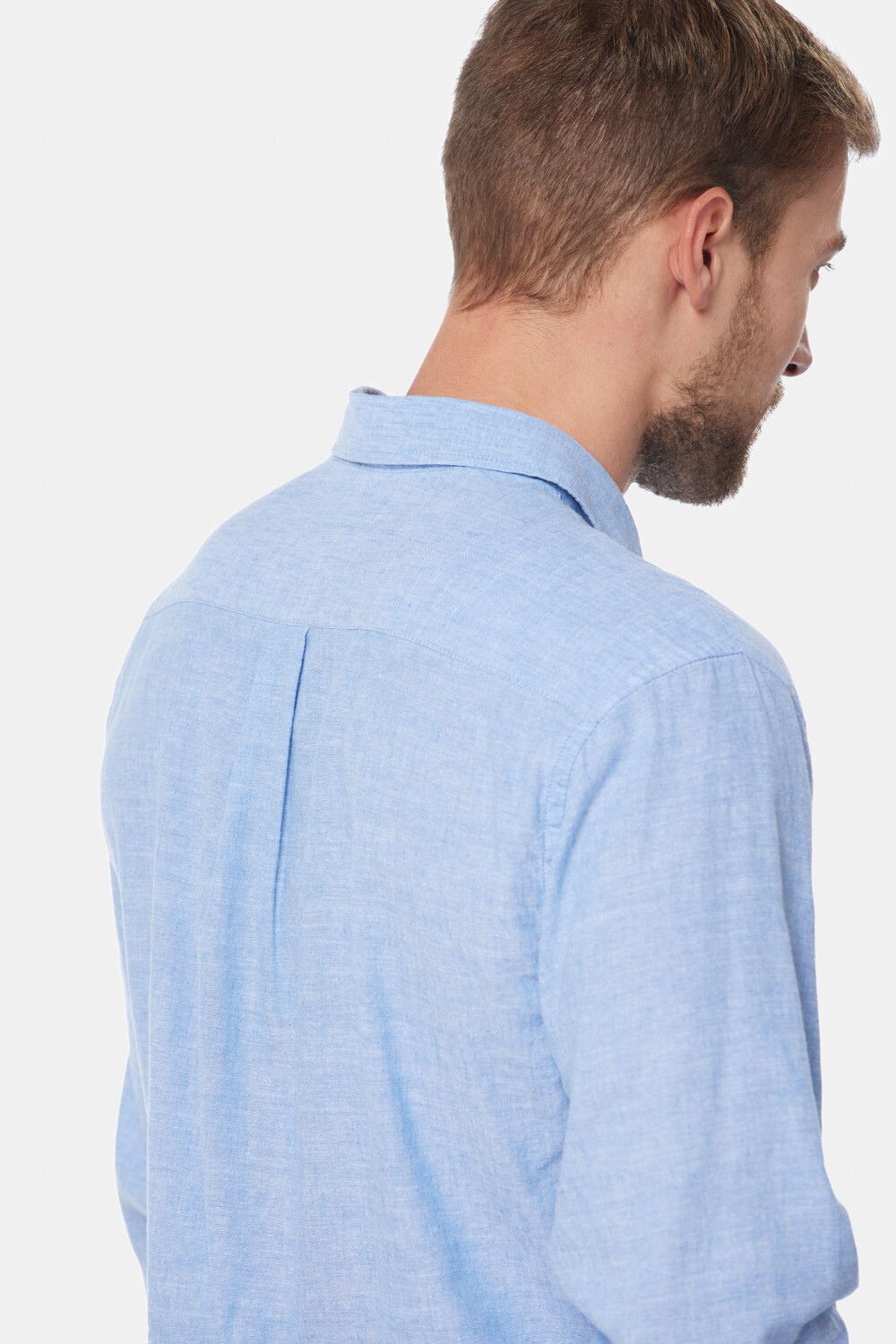 CAMISA DE LINO Azul