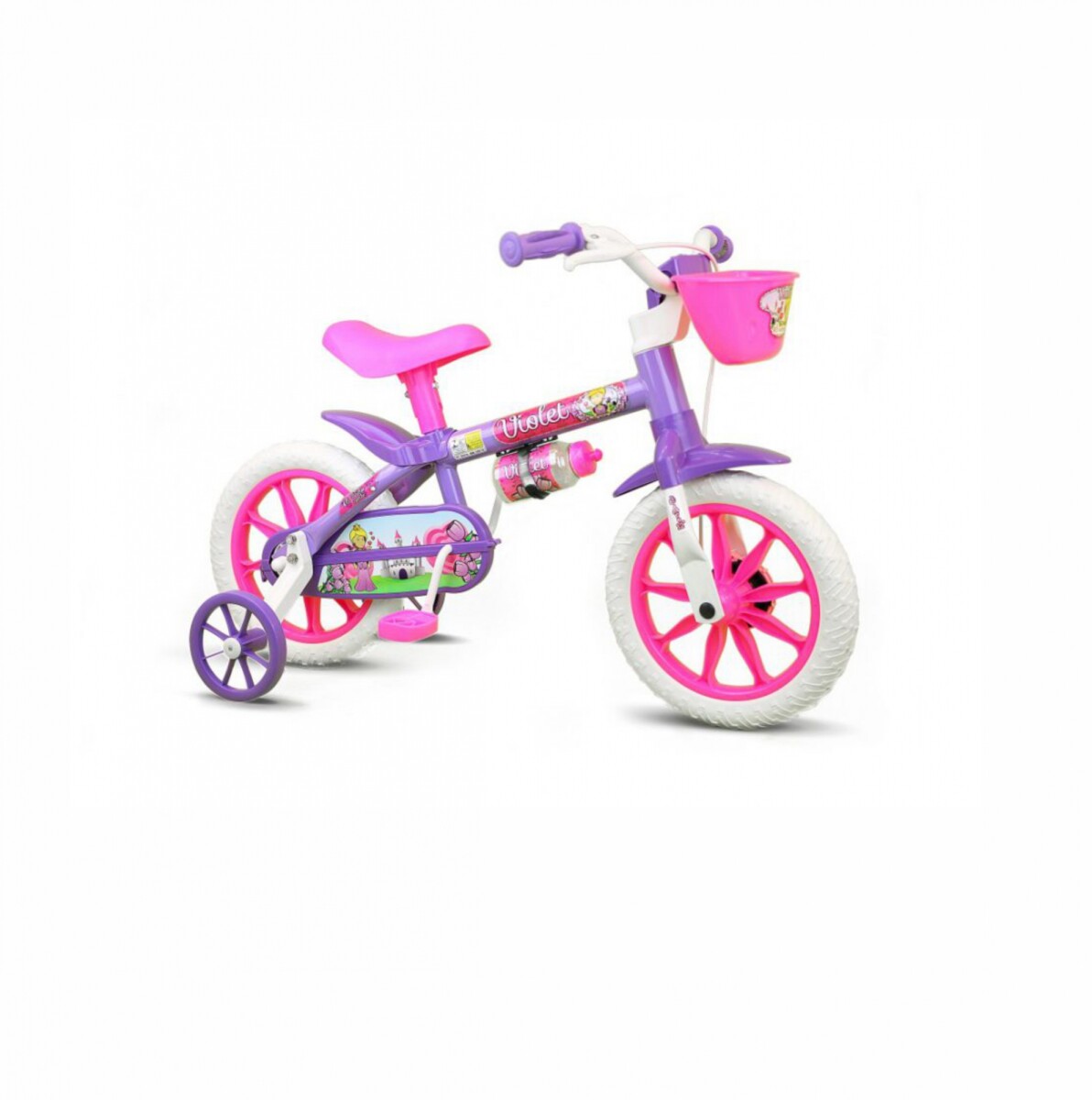 BICICLETA BACCIO FLOWER ROD. 12 - VIOLETA 