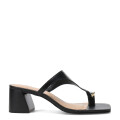 Sandalias de Mujer Bottero Taco Y Aplique Negro