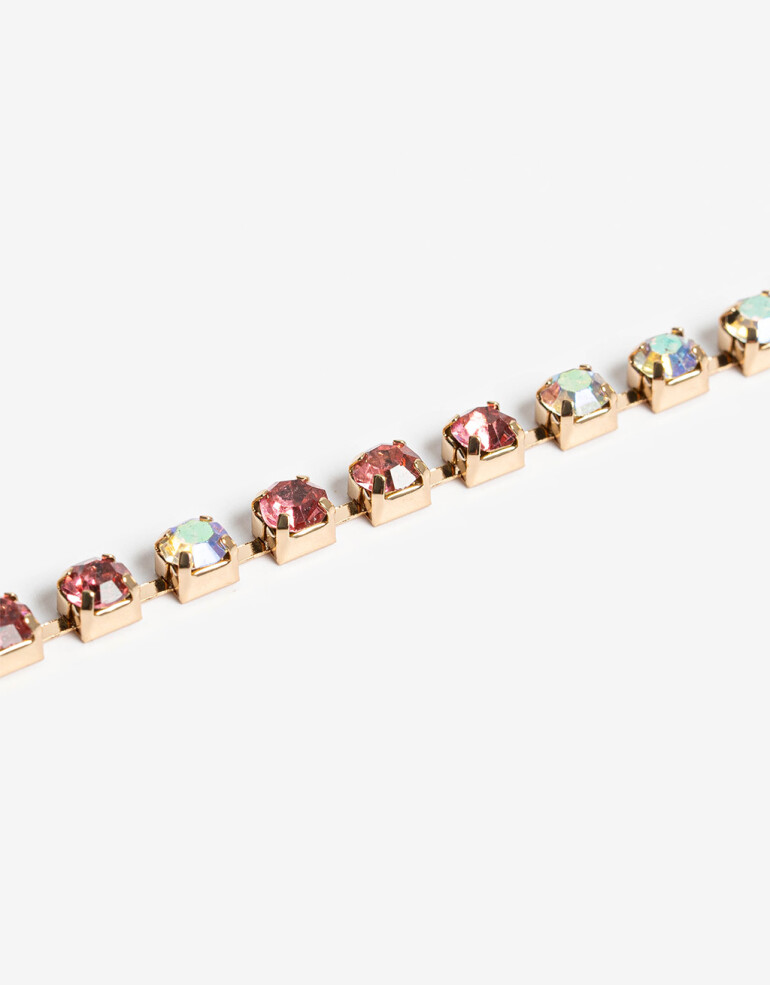 Collares Cortos Strass Collar Corto Strass Multicolor - Combinacion Multicolor