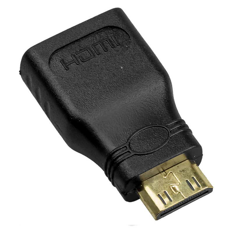 Adaptador Mini HDMI Macho a HDMI Hembra Adaptador Mini HDMI Macho a HDMI Hembra