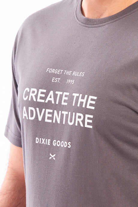 T-SHIRT ERIE DIXIE Gris Oscuro