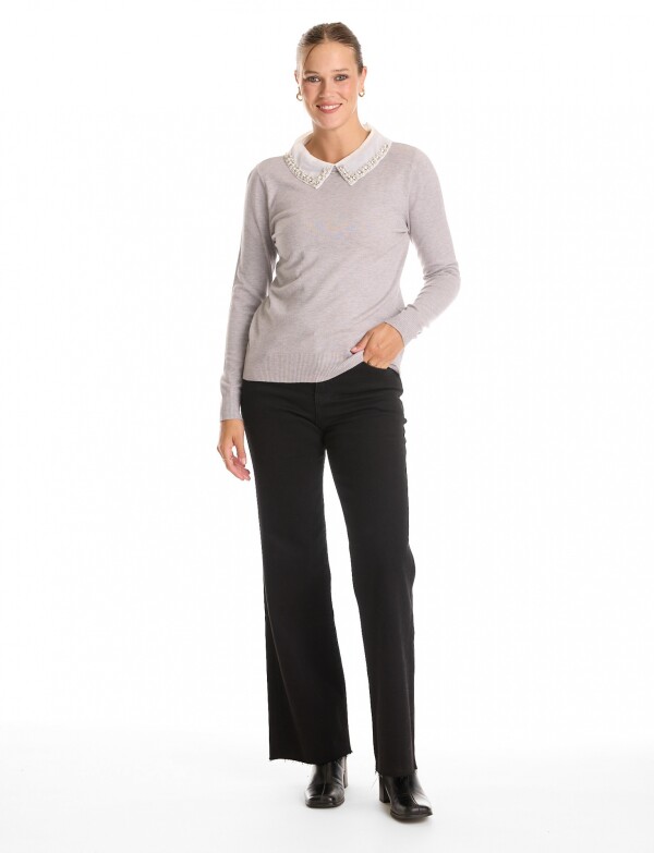 Buzo & Camisa Perlas GRIS