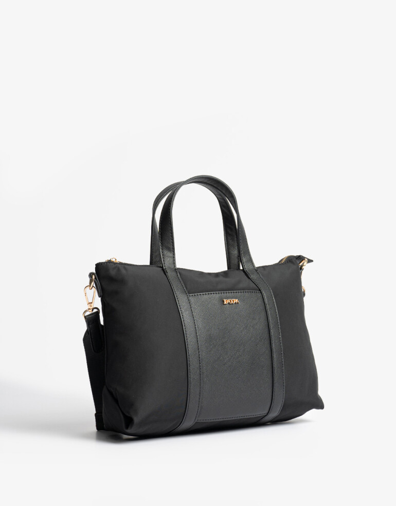 City Back to Office Cartera City Doble Asa - Negro