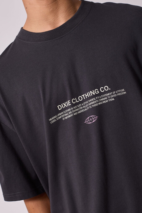 T-SHIRT VIRTUL DIXIE Gris Oscuro