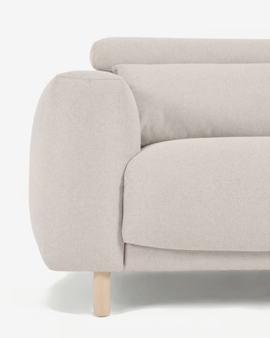 Sofá Singa 3 Plazas con chaise longue derecho blanco 296 cm
