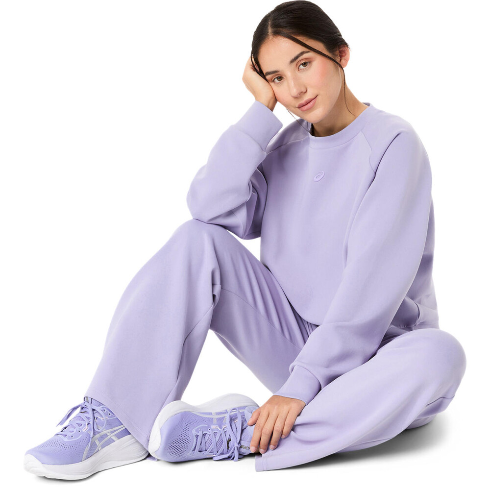 Polera Training Nagino Refined Texture Sweat Top Mujer Bluebell