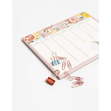 Planner De Papel Con Accesorios De Librería Combinacion Multicolor